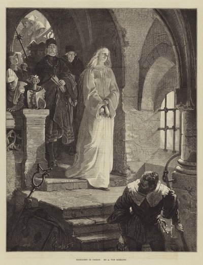 Margaret in de gevangenis door August von Kreling